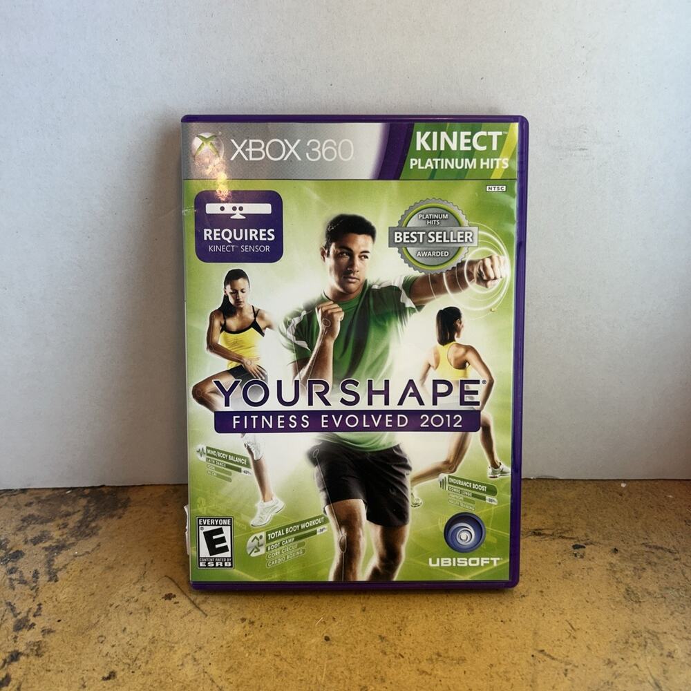 Your Shape: Fitness Evolved 2012 (Microsoft Xbox 360, 2011) Manual Tested Works
